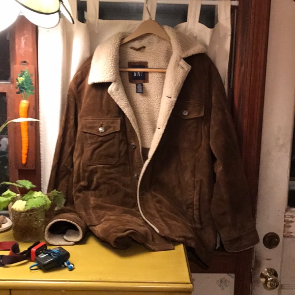 GAP Jackets & Coats | Gap Suede Sherpa Rancher Coat Heavy Mens Large | Poshmark